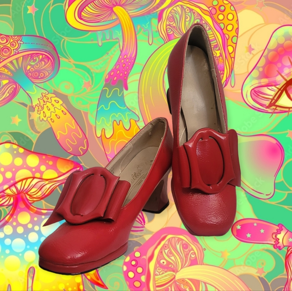 Vintage 60s Red Patton Heels